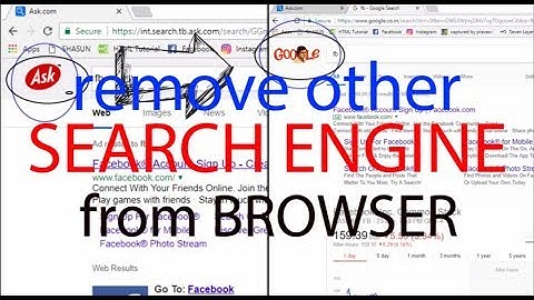 REMOVE UNWANTED SEARCH ENGINE FROM BROWSER
