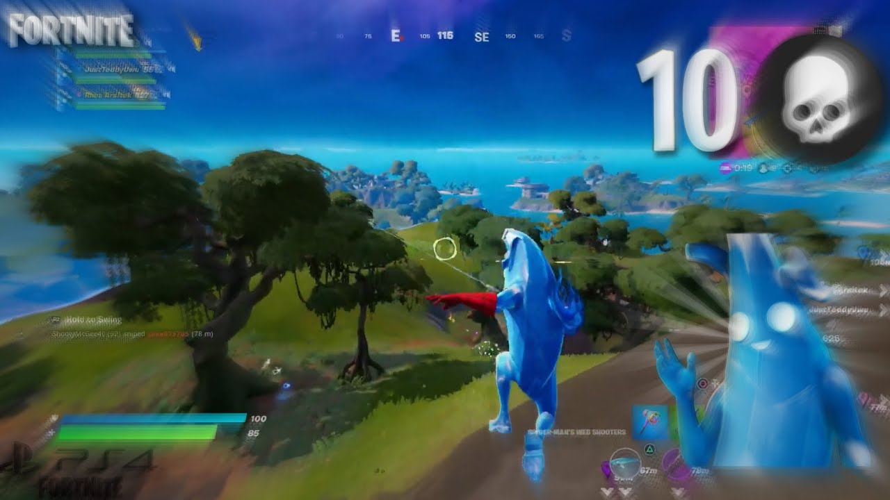 Fortnite "Polar Peely" skin gameplay (Chapter 3 season 1)