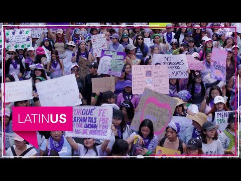 “AMLO quedó en deuda con las mujeres”: miles protestan en el último 8M del sexenio