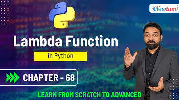 Lambda Function in Python | Python for Beginners | Chapter 68