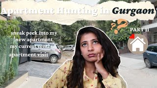 Let's Apartment visit in Gurgaon(with rent details) | A Little Apartment Tour and other tips(PART 2)