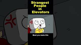 Strangest People in Elevators! Part 4 (Animation) #shorts