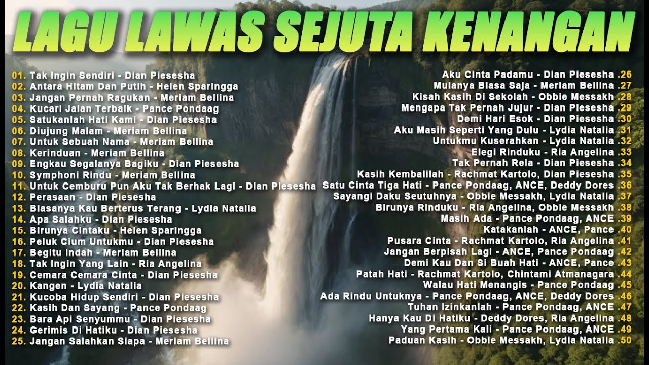 Lagu Lawas Sejuta kenangan - 50 Lagu Terbaik, Ternostalgia & Terhits