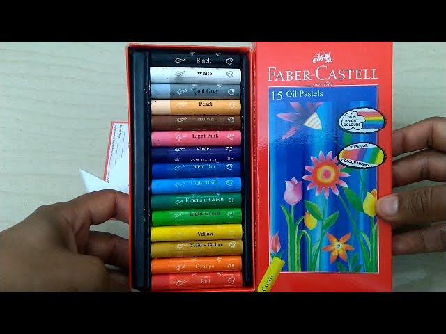 Faber Castell 15 Oil Pastels Unboxing 