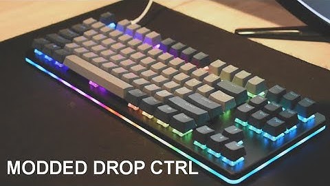 Modded Drop CTRL Mechanical Keyboard Sound Test