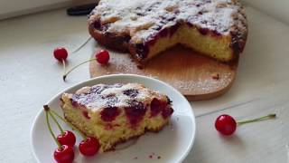 Простейший рецепт Вкусного Вишнёвого Пирога на скорую руку Простейший рецепт Вкусного Вишнёвого Пирога на скорую руку