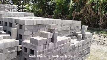 fly ash bricks automatic machine 6pcs and paver block