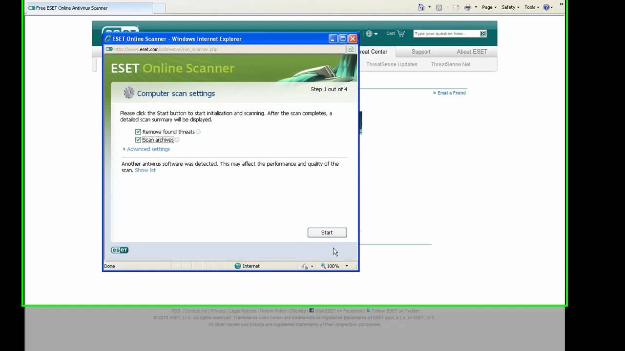 nod antivirus online scanner