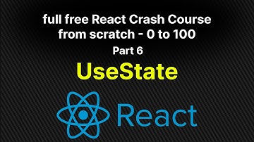 Full Free React crash  course from scratch part 6 | Understanding State , useState
