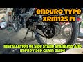 Installing stainless side stand and improvised chain guide | XRM125 fi | IMB SHIFTAH