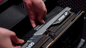 GeForce RTX™ 40 GAMING X TRIO Series Graphics Card Support Bracket Installation | MSI