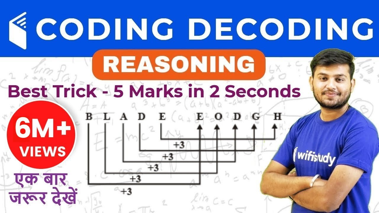 CODING DECODING Reasoning Tricks In Hindi 1 Trick CODING DECODING 