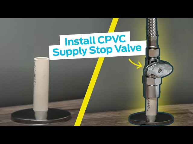 Watch How to Install a CPVC Supply Stop Valve | SharkBite on YouTube.