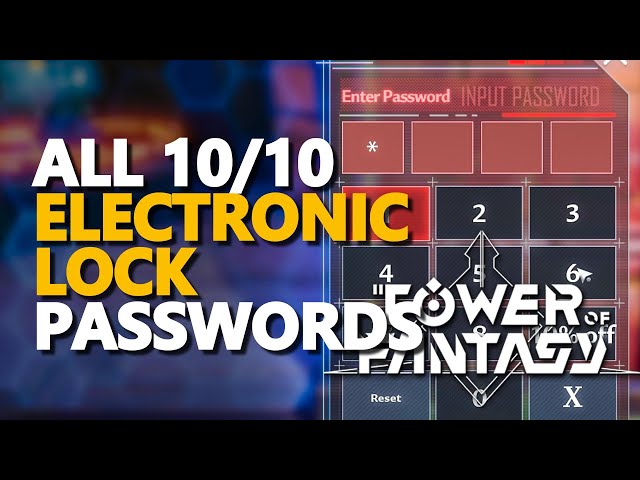 Tower of Fantasy Password List: All Electronic Lock Codes