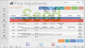 How to access voids discounts and promo codes - Seed Digital Menu for Clover