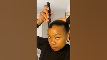 Styling my Relaxed Hair 💕 #africanbeauty #relaxedhair #hairstyle #haircare #curlconfidence