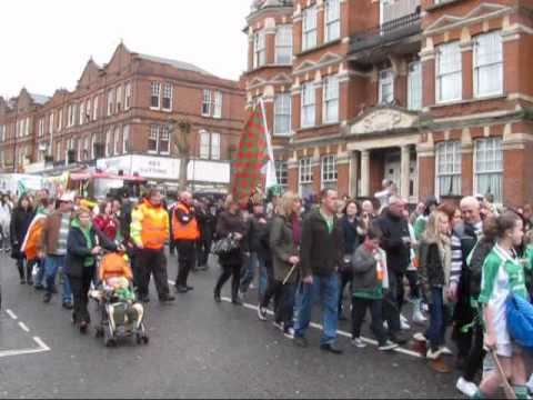 St Patrick s Day Parade at Willesden Green London YouTube