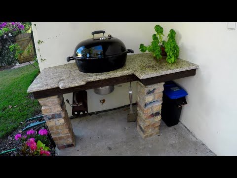 How to Build a Granite Grill Side Table