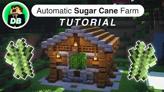 Minecraft: Auto Sugar Cane Farm Tutorial (How to build 1.16 & 1.17)