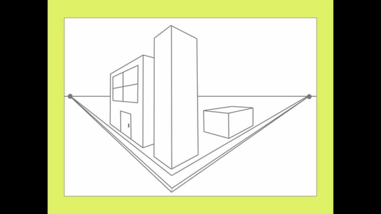 How to draw a 2 point perspective city for beginners! » Make a