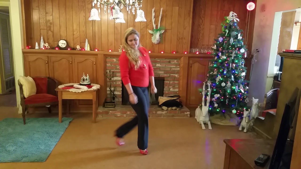 Simlemente Line Dance Teach and Demo - Christmas