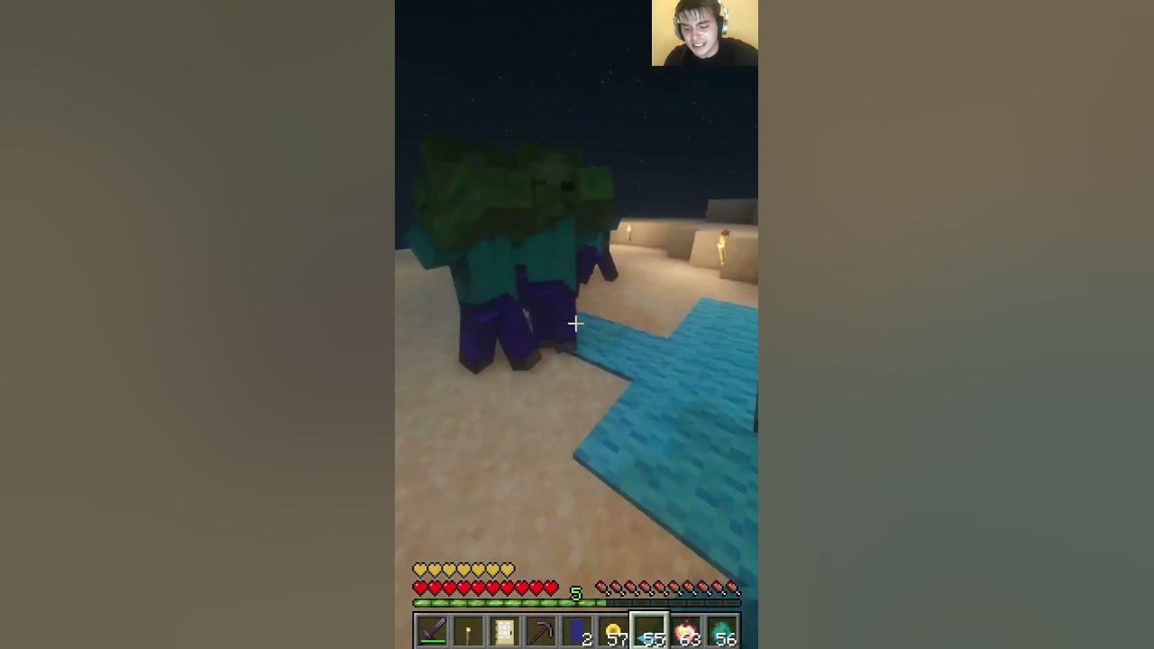 How to get rid of ZOMBIES in Minecraft shorts YouTube