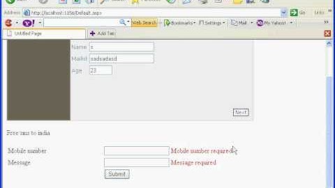 ASP.NET Tutorial-Validation Group