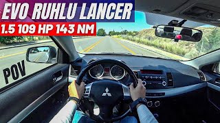 Mi̇tsubi̇shi̇ Lancer 1.5 İnvi̇te 109 Hp 143 Nm Köpekbaliği Kasa Alinir Mi ? Pov Sürüş