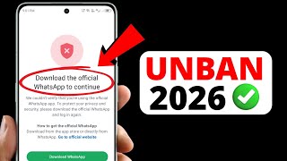 Download the official Whatsapp to Continue Problem New 2026 | How to Fix Whatsapp Login Problem 2026