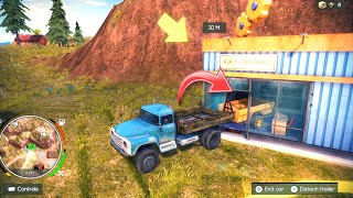 Trailer Of Russian Zed Truck Stuck In Car Part Shop | Off The Road Unleashed Nintendo Switch