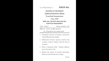 MMPF - 004  June 2023 Question Paper