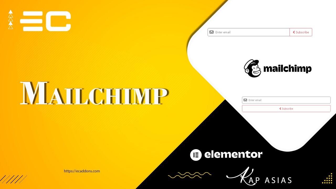 How to Integrate MailChimp With Elementor | EC Addons Elementor ...