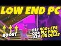 The Ultimate ULTRA LOW END PC FPS BOOST & 0 Ping Guide For Fortnite Chapter 4 Season 4 !