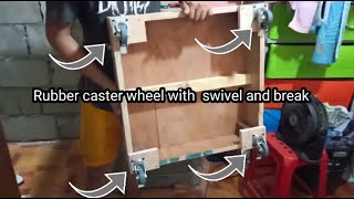 making refrigerator stand with wheel: easy and simple 