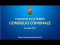 Comune di Viterbo - Consiglio Comunale straordinario 20 aprile 2021