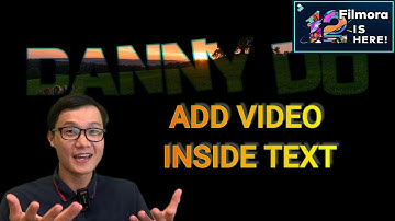 HOW TO ADD VIDEO INSIDE TEXT - FILMORA 12