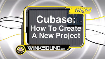 Cubase: How To Create a New Project | WinkSound