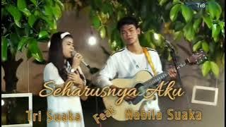 Seharusnya Aku - Maulana Wijaya cover Nabila feat Tri Suaka