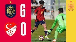 📺 RESUMEN | Amistoso sub-14 | España 6-0 Turquía | 🔴 SEFUTBOL