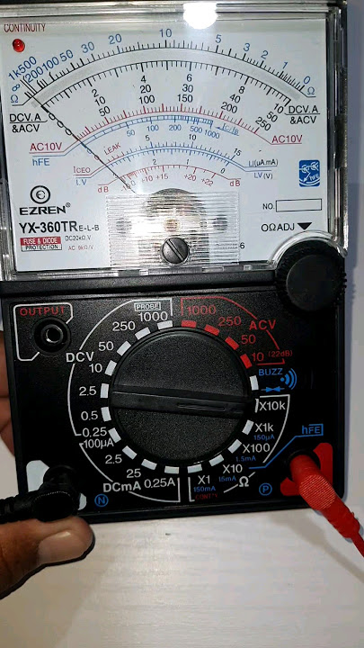 Cara cek mosfet N channel menggunakan multitester analog