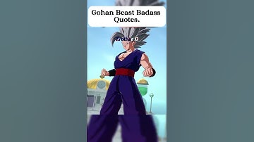 All Gohan Beast Badass Win Quotes#dragonballsparkingzero