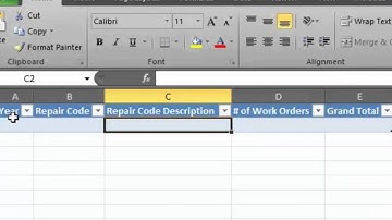 Fleet Maintenance Software Repair Codes Grouped By Year for TATEMS