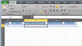 Fleet Maintenance Software Repair Codes Grouped By Year for TATEMS
