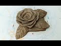 flower making | rose making with clay | flower making #clayart #sculpture #trending #viral