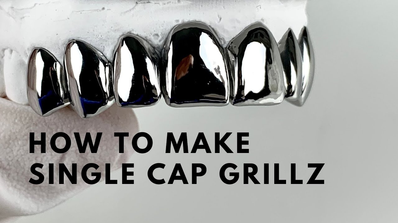 Silver Grillz  How to make fake metallic Joker teeth denture with  thermoplastic 