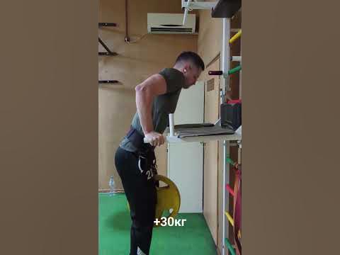 отжимания на брусьях с отягощением; +30кг - YouTube