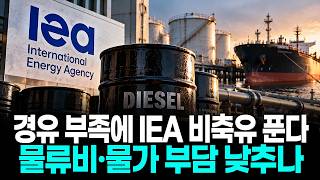 경유 부족에 IEA 비축유 푼다…물류비·물가 부담 낮추나