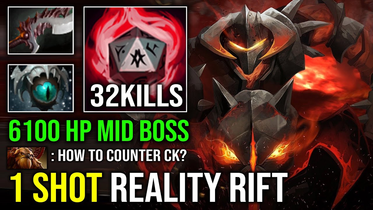 HOW TO SOLO MID CK 1 Shot Reality Rift Unlimited Crit Illusion 6100 HP Raid Boss Carry Dota 2