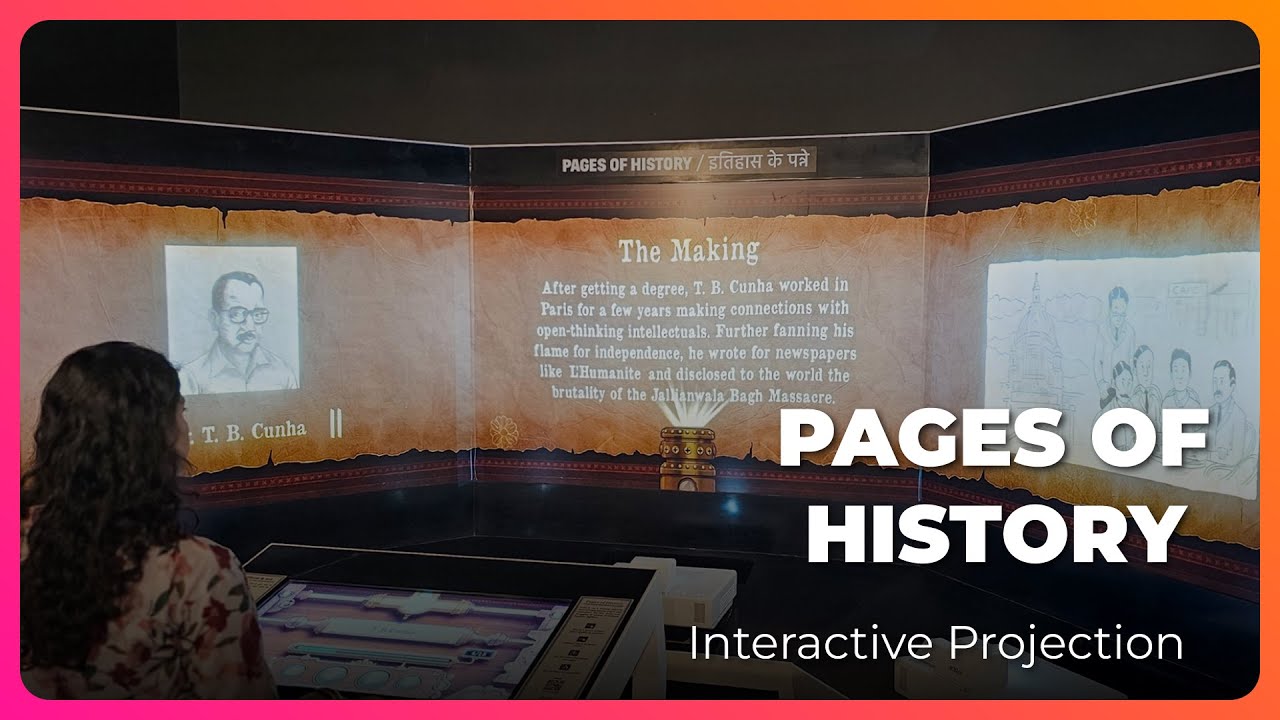 PAGES OF HISTORY | Interactive Projection | Aguad History Museum | OORJA
