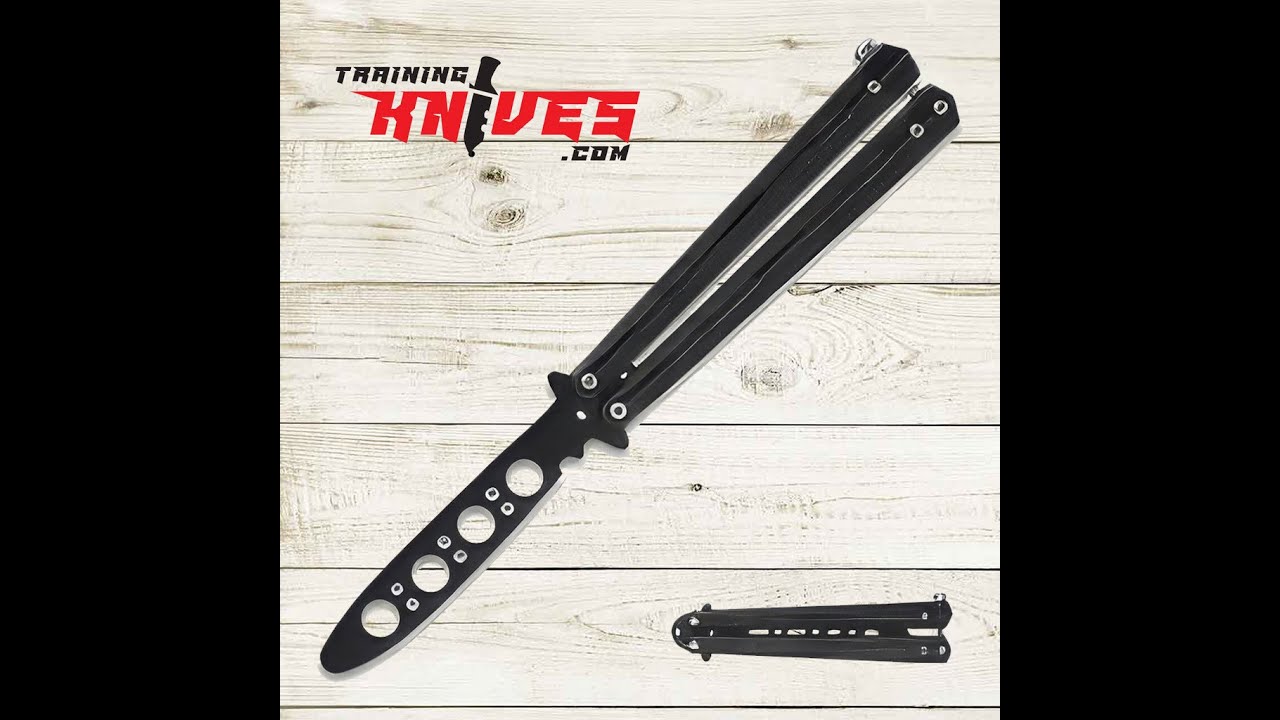 K Exclusive Black Balisong Butterfly Trainer BK6138 | Training Knives
